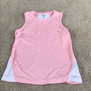 Pink athletic tank top